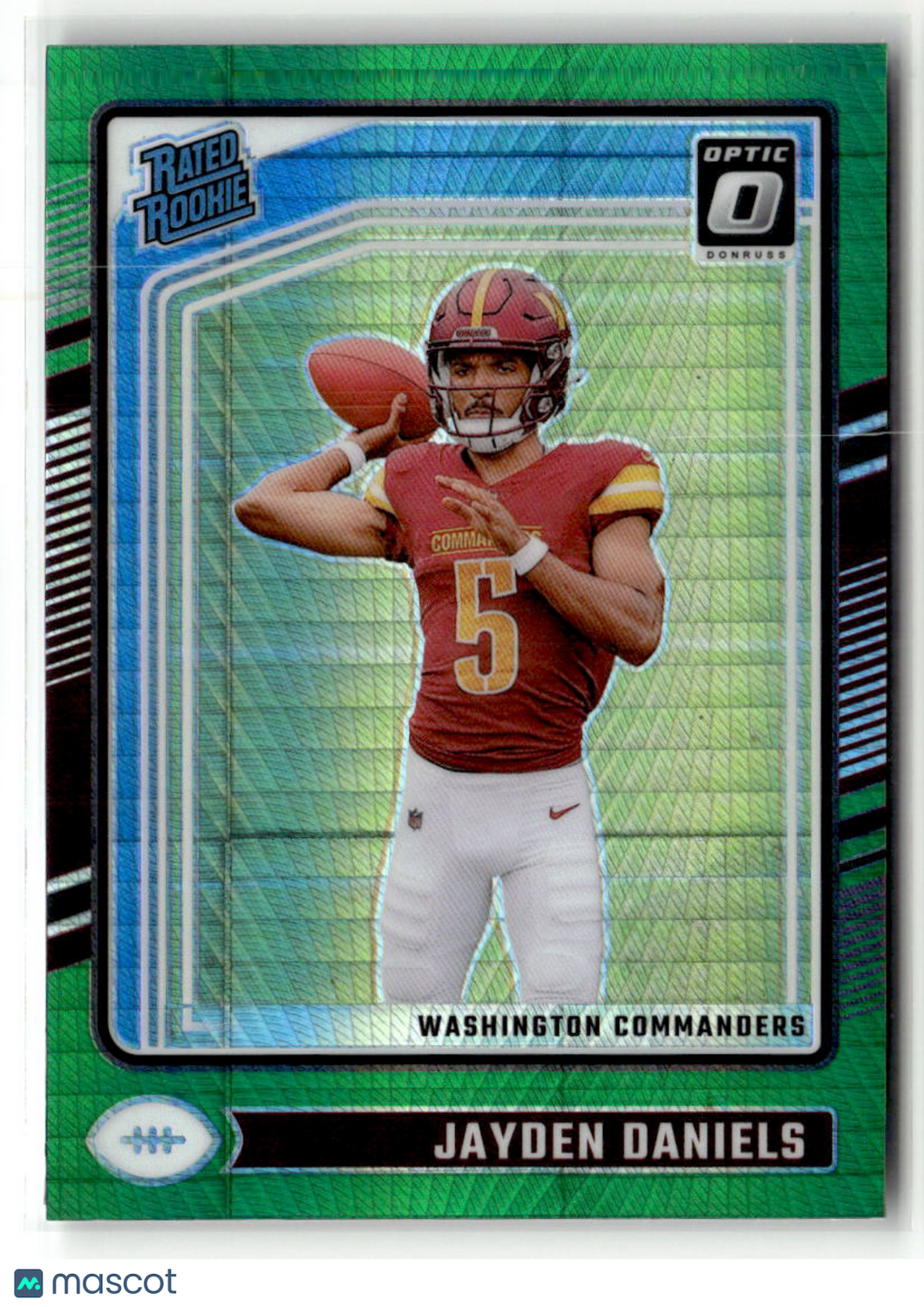 Jayden Daniels 2024 Panini Donruss Optic Rated Rookie Green Velocity #248