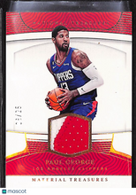 Load image into Gallery viewer, Paul George 2022-23 National Treasures Material Treasures Prime #MT-PGL /25
