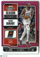 Load image into Gallery viewer, Kevin Durant 2024 Panini Contenders Optic Pink #95 /75
