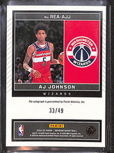 Load image into Gallery viewer, AJ Johnson 2025 Panini Obsidian Basketball Rookie Eruption Purple #REA-AJJ /49
