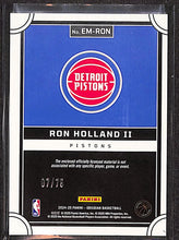 Load image into Gallery viewer, Ron Holland II 2025 Panini Obsidian Eclipse Purple Flood #EM-RON /75
