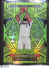 Load image into Gallery viewer, Anthony Davis 2025 Panini Obsidian Electric Etch Green Flood #5 /25
