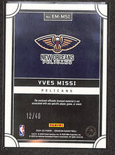 Load image into Gallery viewer, Yves Missi 2025 Panini Obsidian Eclipse Pink #EM-MSI /49 RC
