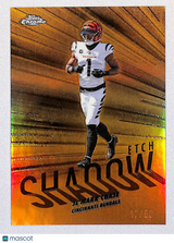 Ja'Marr Chase 2025 Topps Chrome Shadow Etch Gold Refractor #SE-22 17/50