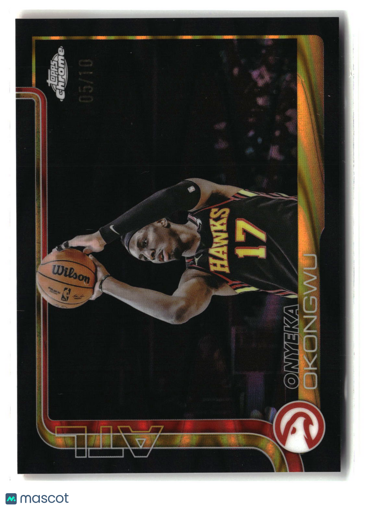Onyeka Okongwu 2025 Topps Chrome Basketball Gold #21 05/10