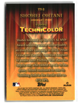 Shohei Ohtani 2023 Topps Chrome Technicolor #TT-2