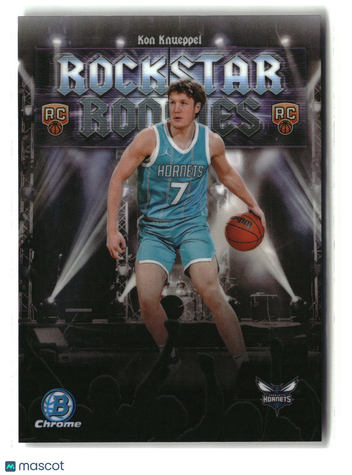 Kon Knueppel 2025 Bowman Chrome Rockstar Rookies Refractor #RR-4