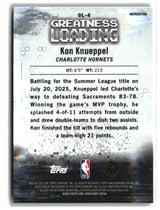 Kon Knueppel 2025 Bowman Chrome Greatness Loading Refractor #GL-4