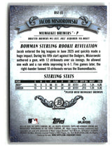 Jacob Misiorowski 2026 Topps Bowman Sterling Chrome #BST-13
