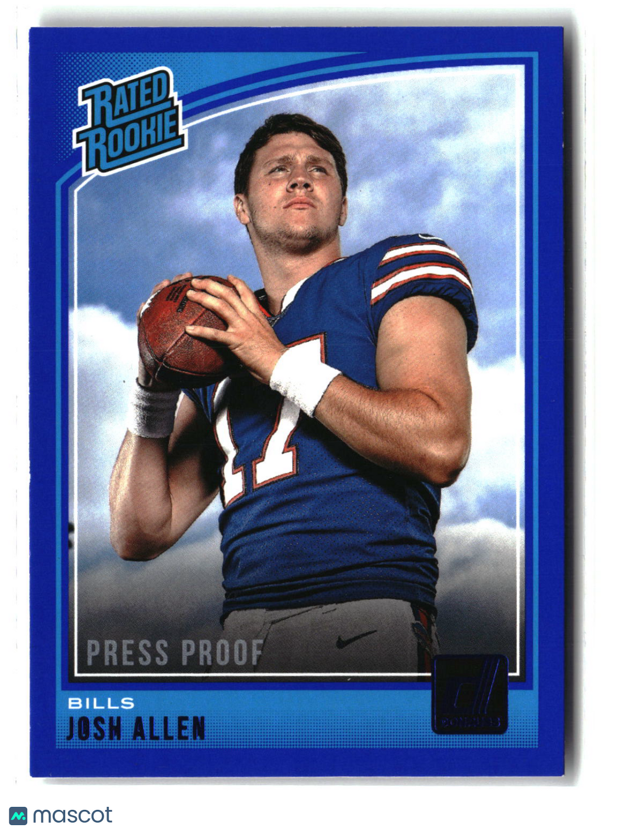 Josh Allen 2018 Panini Donruss Blue Press Proof #304