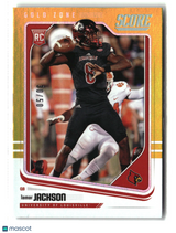 Lamar Jackson 2018 Panini Score Gold Zone #352 30/50