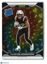 TreVeyon Henderson 2025 Panini Instant Football Rated Rookie Holo #RRH-37 22/25
