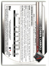 Corbin Carroll 2025 Topps Bowman Gold #PRV-CC 08/50