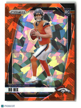 Bo Nix 2024 Panini Prizm Orange Cracked Ice #309