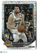 Luka Dončić 2025 Bowman Chrome Speckle Refractor #BCV-123 120/299