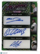 Paul Skenes Oneil Cruz Mitch Jebb 2023 Leaf Vivid Colorful Combos #CCT-9 3/4