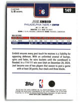 Joel Embiid 2025 Topps Chrome Wave Refractor #149