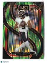 Michael Penix Jr. 2024 Panini Select Neon Green Prizm Shock #110 342/499