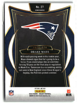 Drake Maye 2024 Panini Select Black & Green Prizm Shock #27