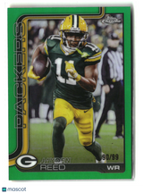 Jayden Reed 2025 Topps Chrome Green Refractor #107 90/99