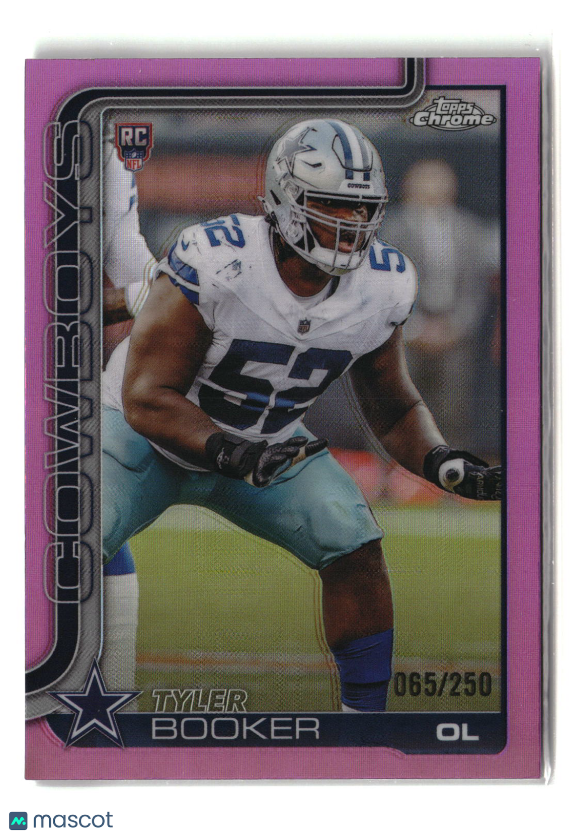 Tyler Booker 2025 Topps Chrome Pink Refractor #381 065/250