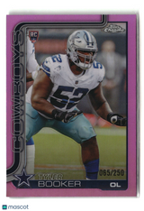 Tyler Booker 2025 Topps Chrome Pink Refractor #381 065/250
