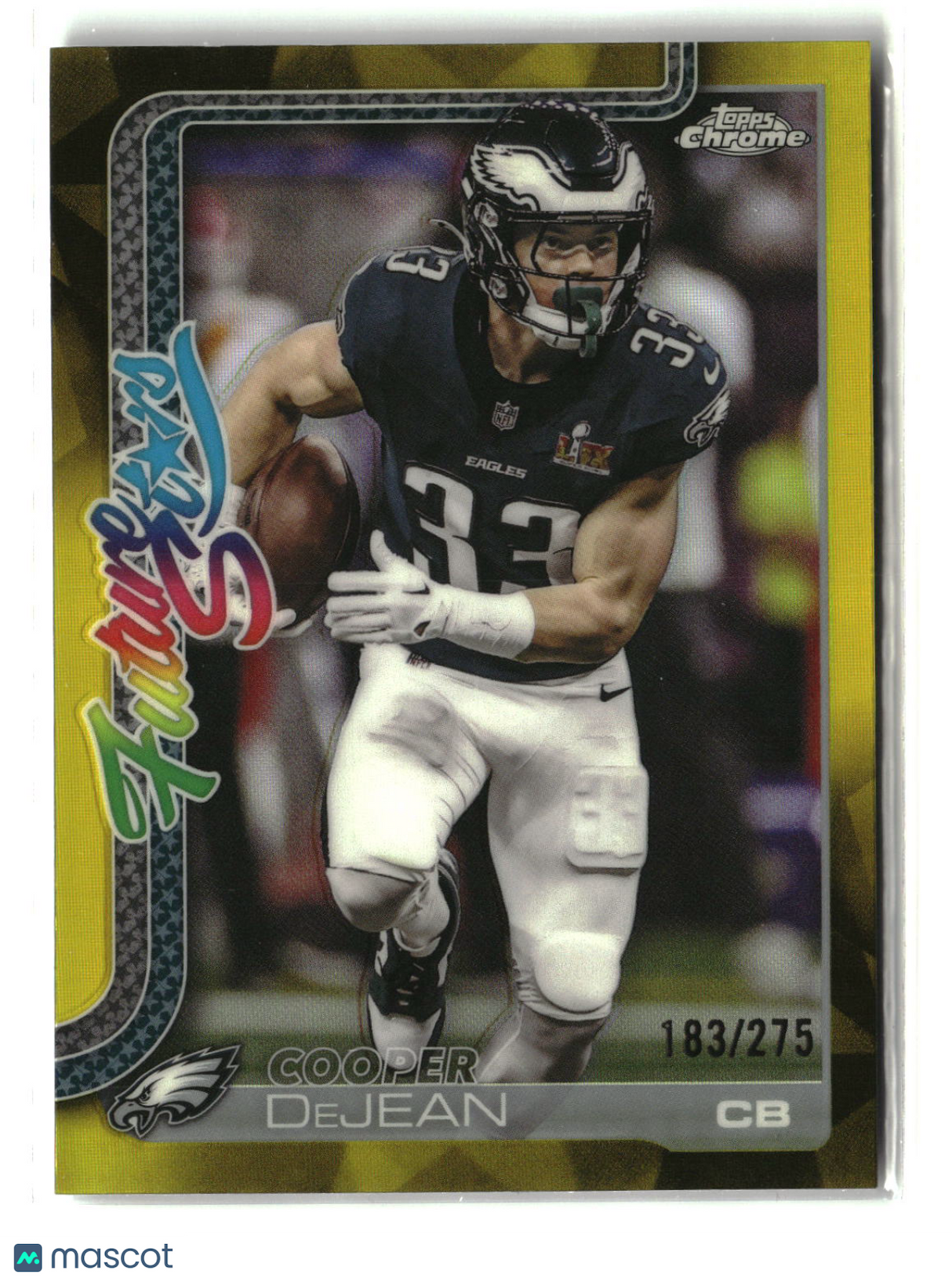 Cooper DeJean 2025 Topps Chrome Future Stars Yellow Refractor #FS-20 183/275