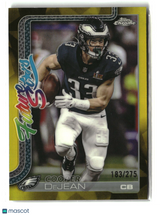 Cooper DeJean 2025 Topps Chrome Future Stars Yellow Refractor #FS-20 183/275