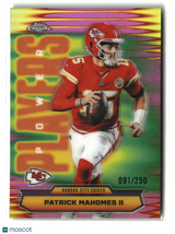 Patrick Mahomes II 2025 Topps Chrome Power Players Pink Refractor #PP-6 091/250