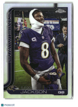 Lamar Jackson 2025 Topps Chrome Image Variations Refractor #24
