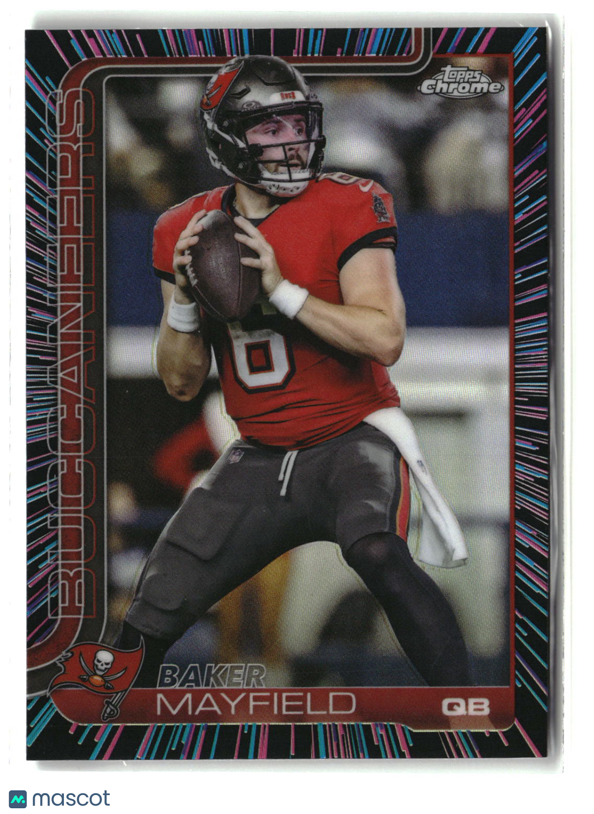 Baker Mayfield 2025 Topps Chrome Neon Pulse Refractor #281