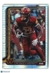 Jacory Croskey-Merritt 2025 Topps Chrome Prism Refractor #387