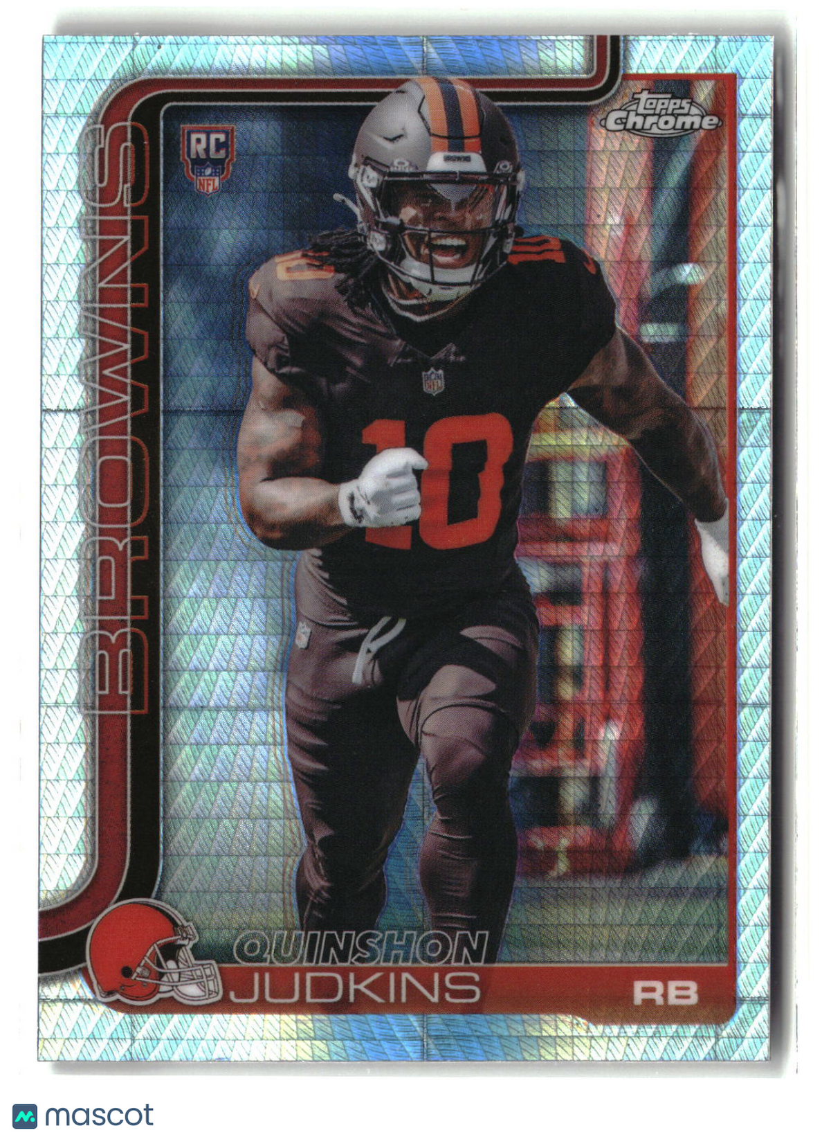 Quinshon Judkins 2025 Topps Chrome Prism Refractor #325