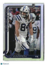 Tyler Warren 2025 Topps Chrome Refractor #346