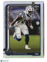 DJ Giddens 2025 Topps Chrome Refractor #390