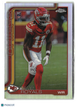 Jalen Royals 2025 Topps Chrome Refractor #337