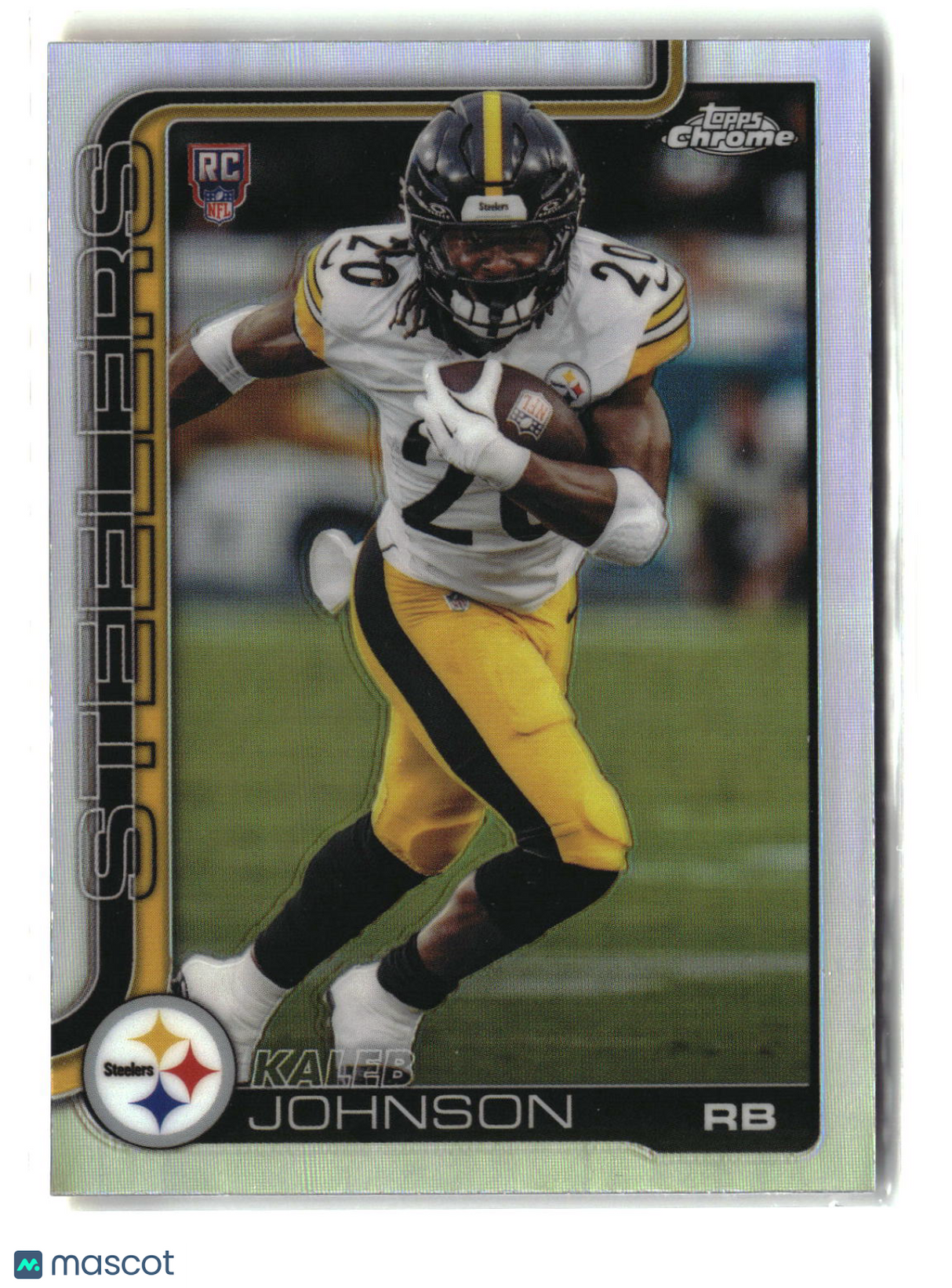 Kaleb Johnson 2025 Topps Chrome Refractor #323