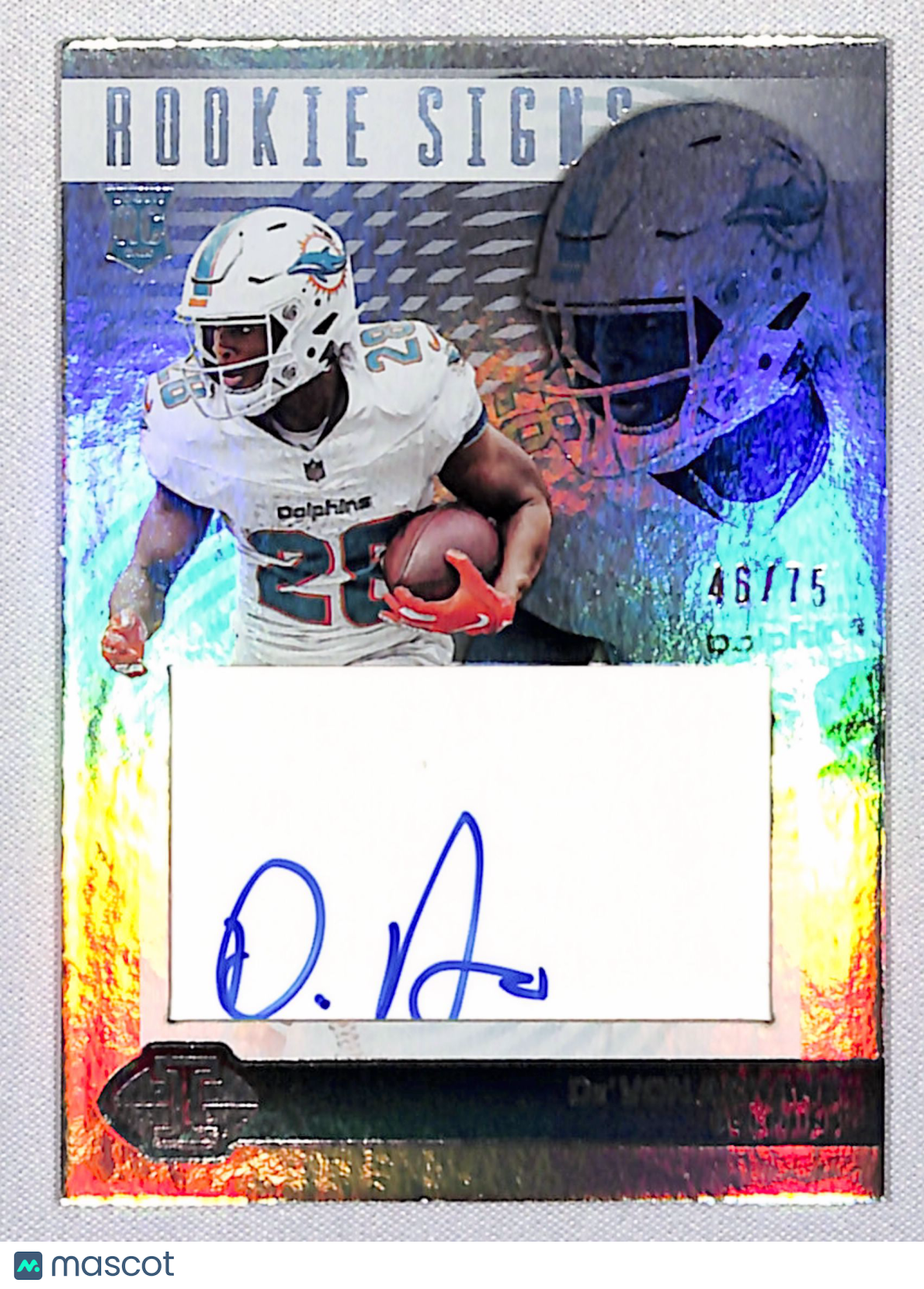 De'Von Achane 2023 Panini Illusions Rookie Signs Holo #RS-DAC 46/75