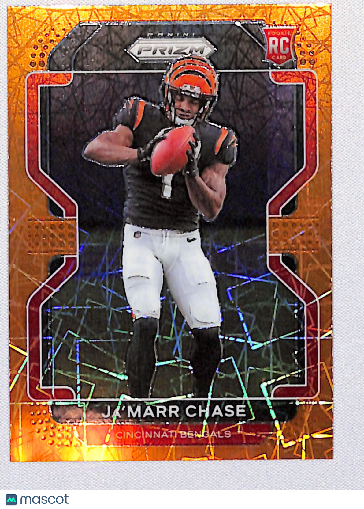 Ja'Marr Chase 2021 Panini Prizm Orange Laser #337