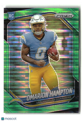 Omarion Hampton 2025 Panini Prizm Green #355