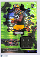 Matthew Golden 2025 Panini Prizm Rookie Gear Green #RGR-MGN