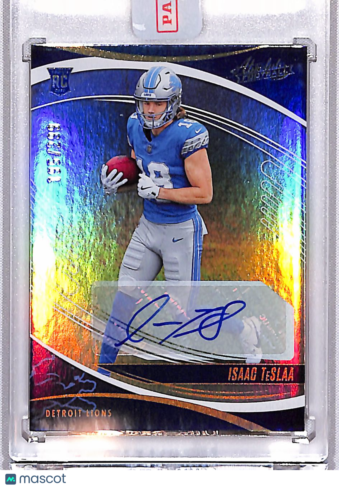 Isaac TeSlaa 2025 Panini Absolute Football Spectrum Autographs #127 195/299