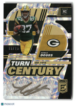 Romeo Doubs 2022 Donruss Elite Turn of the Century Black Gold #TC-35 16/25