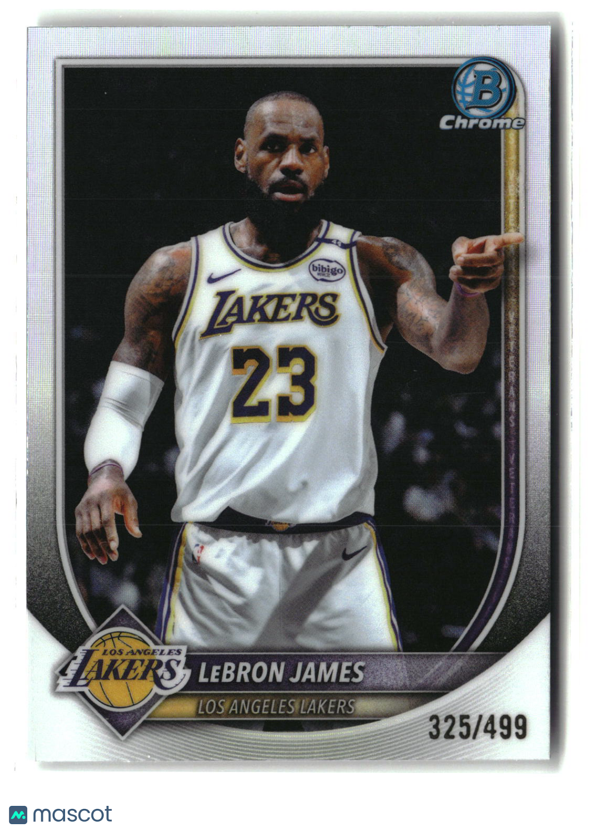 LeBron James 2025 Bowman Chrome Refractor #BCV-121 325/499