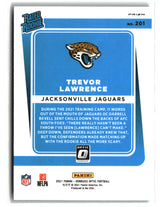 Trevor Lawrence 2021 Panini Donruss Optic Teal Velocity #201