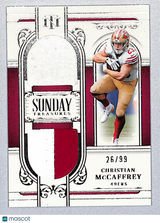 Christian McCaffrey 2026 National Treasures Sunday Treasures #ST-CMY 26/99