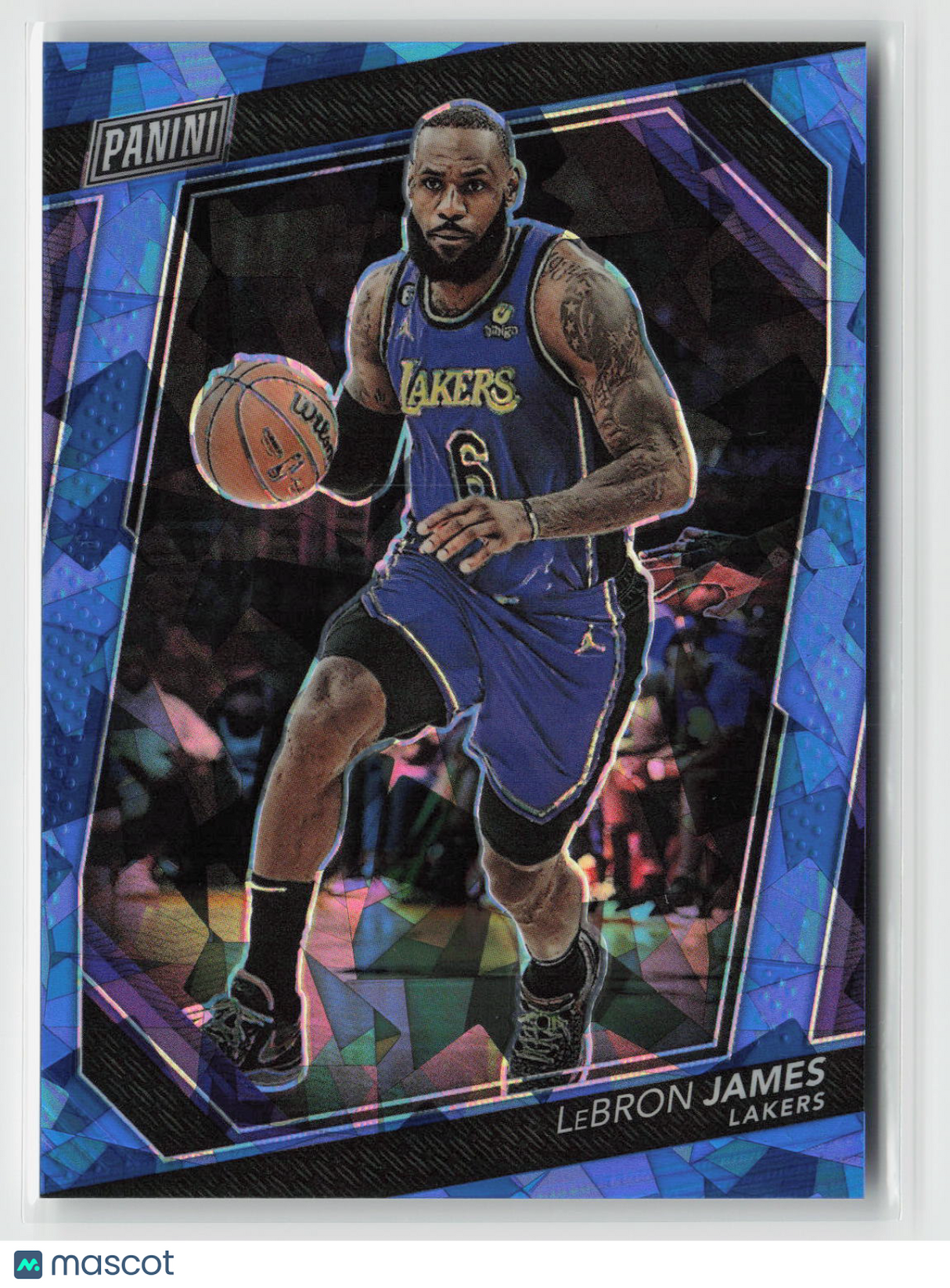 LeBron James 2023 Panini National VIP Prizm Blue Cracked Ice #VIP No. 22 007/149