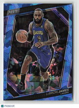 LeBron James 2023 Panini National VIP Prizm Blue Cracked Ice #VIP No. 22 007/149