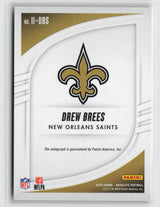 Drew Brees 2025 Panini Absolute Football Iconic Ink Red #II-DBS 41/45