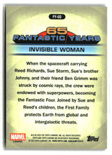 Invisible Woman 2026 Topps Chrome Marvel 65 Fantastic Years Refractor #FY-02